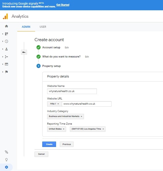Google analytics login