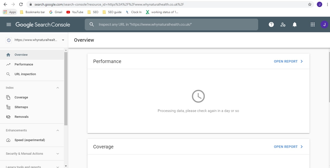 login search console