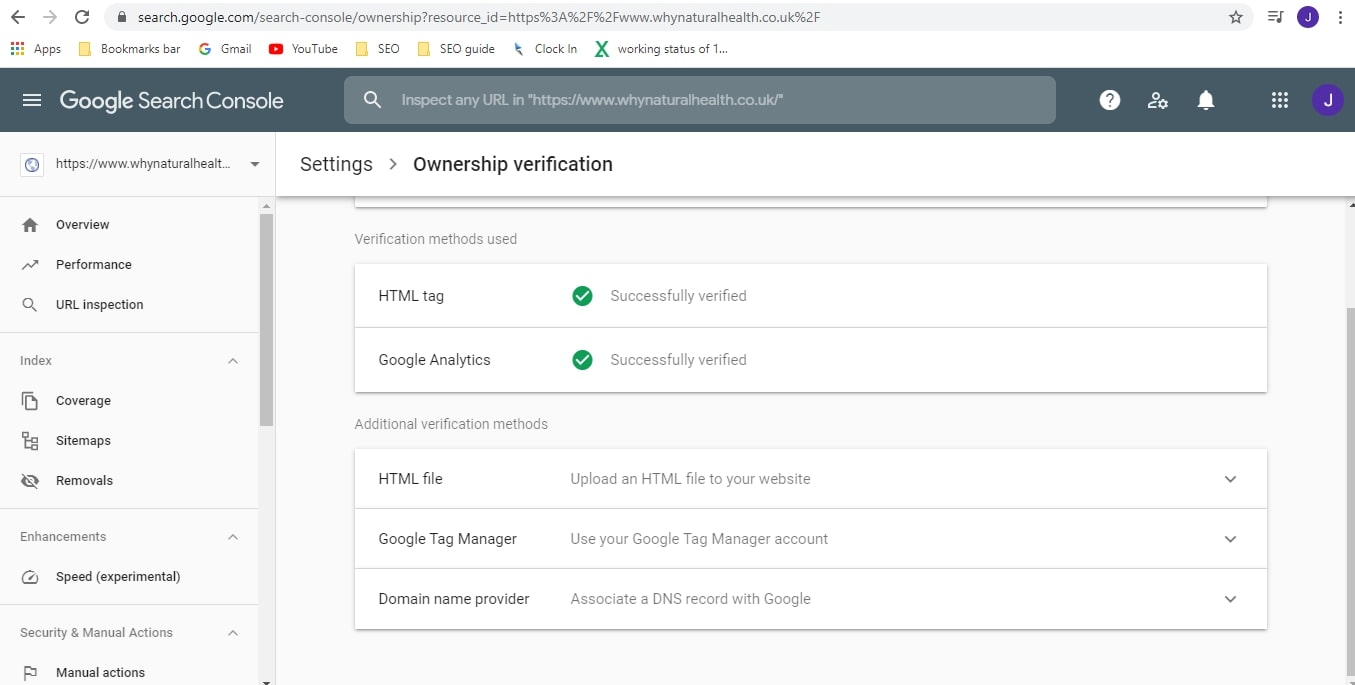 ranking search console