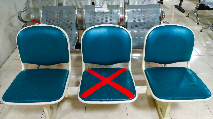 Avoid Surfaces frequently touched by others
